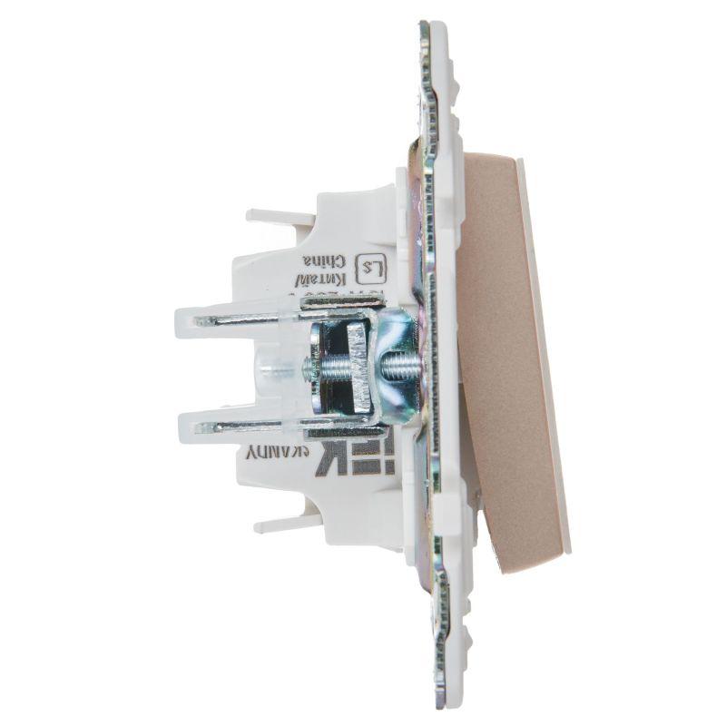  Выключатель кнопочный 1-кл. SKANDY 10А SK-V14Sa песочн. IEK SK-V17-0-10-K98 фото в каталоге от BTSprom.by