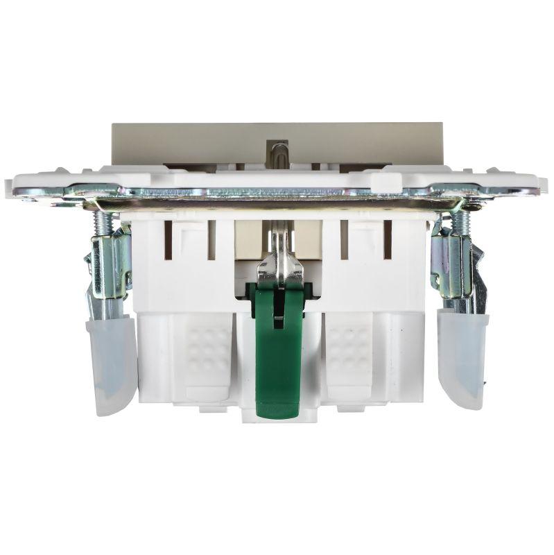  Розетка SKANDY 16А с заземл. защ. шторки безвинт. крепл. SK-R06B беж. IEK SK-R14-16-1-K10 фото в каталоге от BTSprom.by