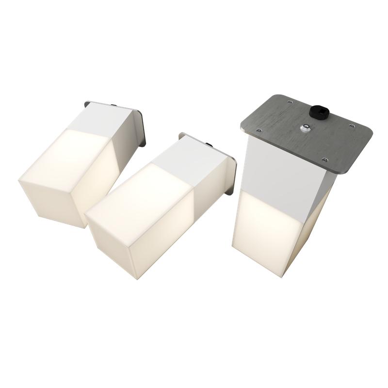 светильник светодиодный rve-lbx-lumo60-plaza5010-3-gr квадрат грильято 3шт 40х40х100мм 8вт встраиваемый 4000к бел. rvelektro rve00003286 от BTSprom.by