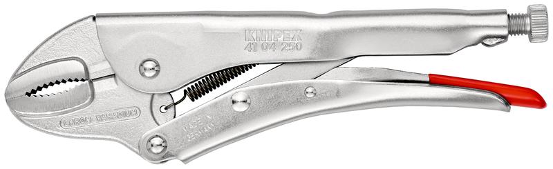 зажим ручной с фиксацией для тяжелых условий работы l-250мм оцинк. knipex kn-4104250 от BTSprom.by