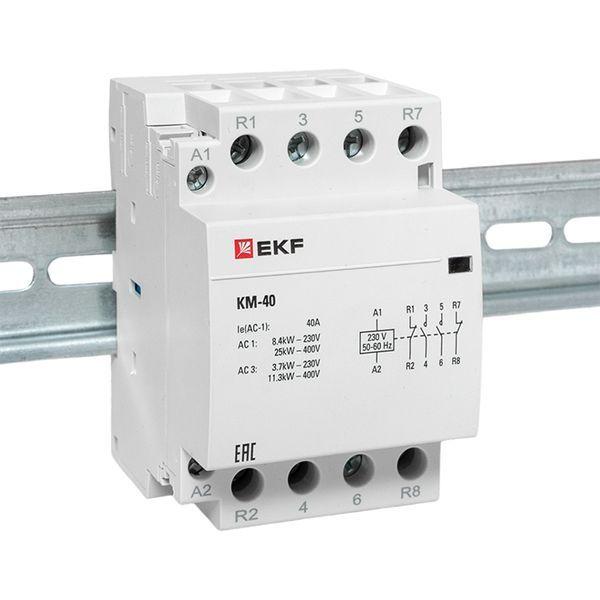  Контактор модульный КМ 40А 2NО+2NC (3 мод.) PROxima EKF km-3-40-22 фото в каталоге от BTSprom.by