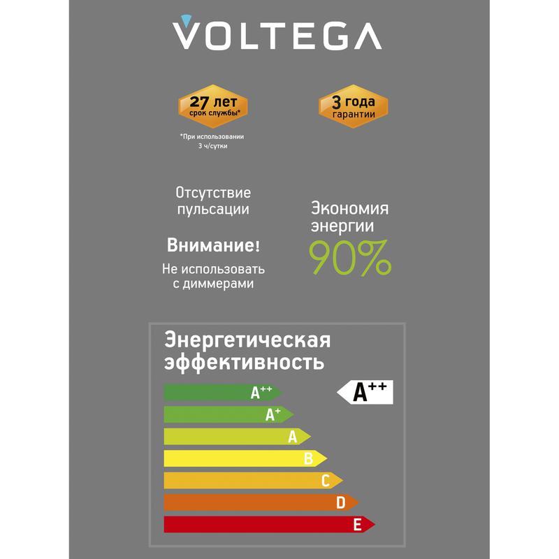 Лампа светодиодная Loft Led G125FC1978 4Вт 1800К E27 Voltega 8568 фото в каталоге от BTSprom.by
