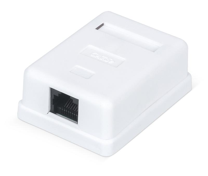розетка компьютерная 1-м оп wr-ws-8p8c-c5e-1 rj45 кат.5e неэкранир. dual idc бел. wrline 505215 от BTSprom.by