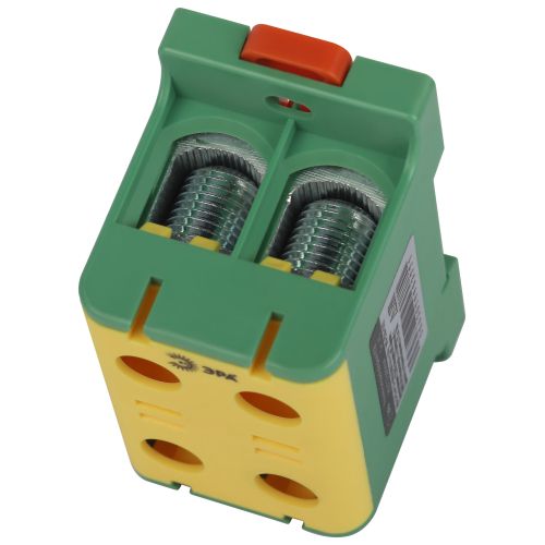  Клемма силовая вводная двойн. КСВ NO-224-142 (KE67.3) 16-95кв.мм PE желт./зел. Эра Б0065614 фото в каталоге от BTSprom.by