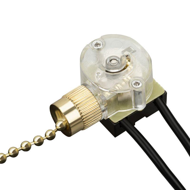  Выключатель для настенного светильника с проводом и деревянным наконечником gold Rexant 32-0104 фото в каталоге от BTSprom.by