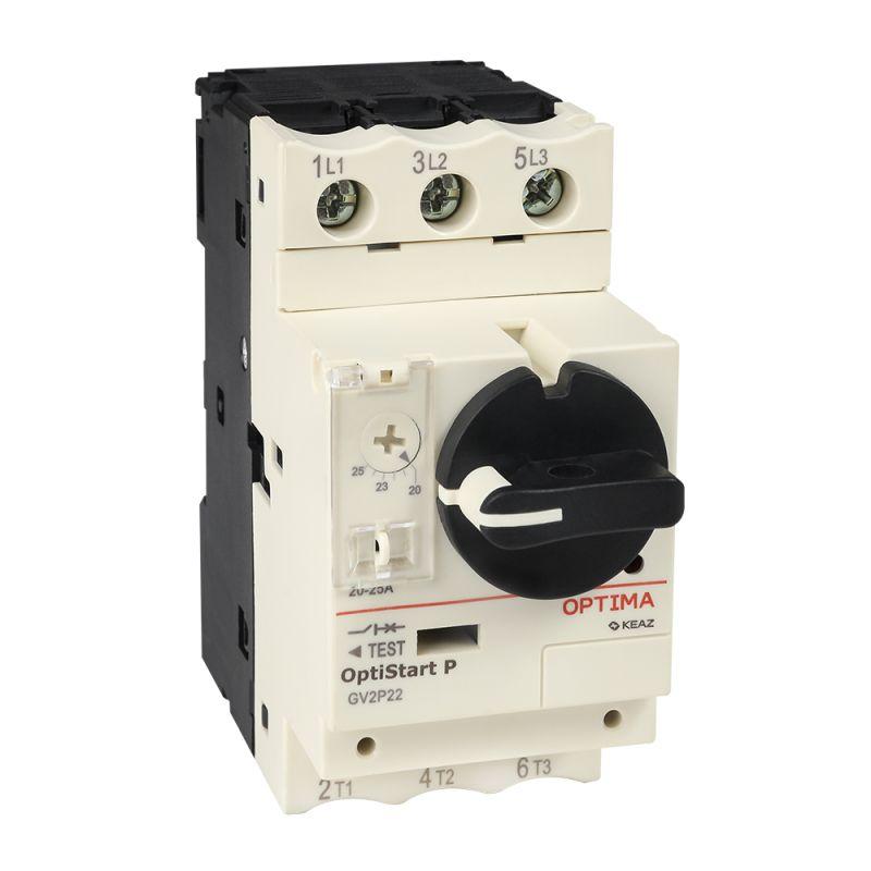 выключатель автоматический optistart p gv2p04 с уставкой расцепителя 0.40-0.63а кэаз 372901 от BTSprom.by