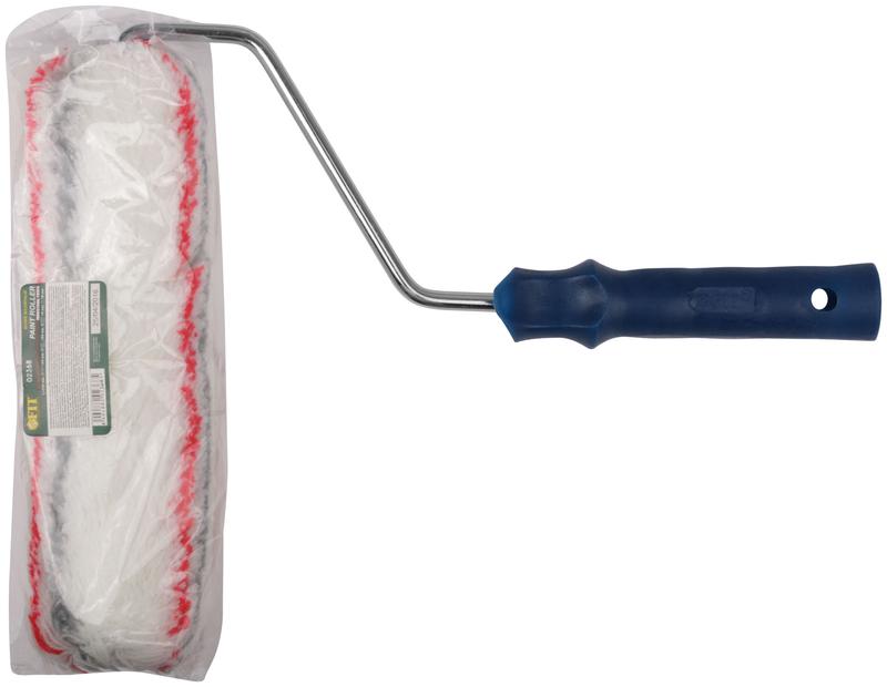  Валик полиакрил. нитяной профи с сер. и крас.полос. бюг. 8мм диам. 48/84мм ворс 18мм 230мм бел. FIT 02368 фото в каталоге от BTSprom.by