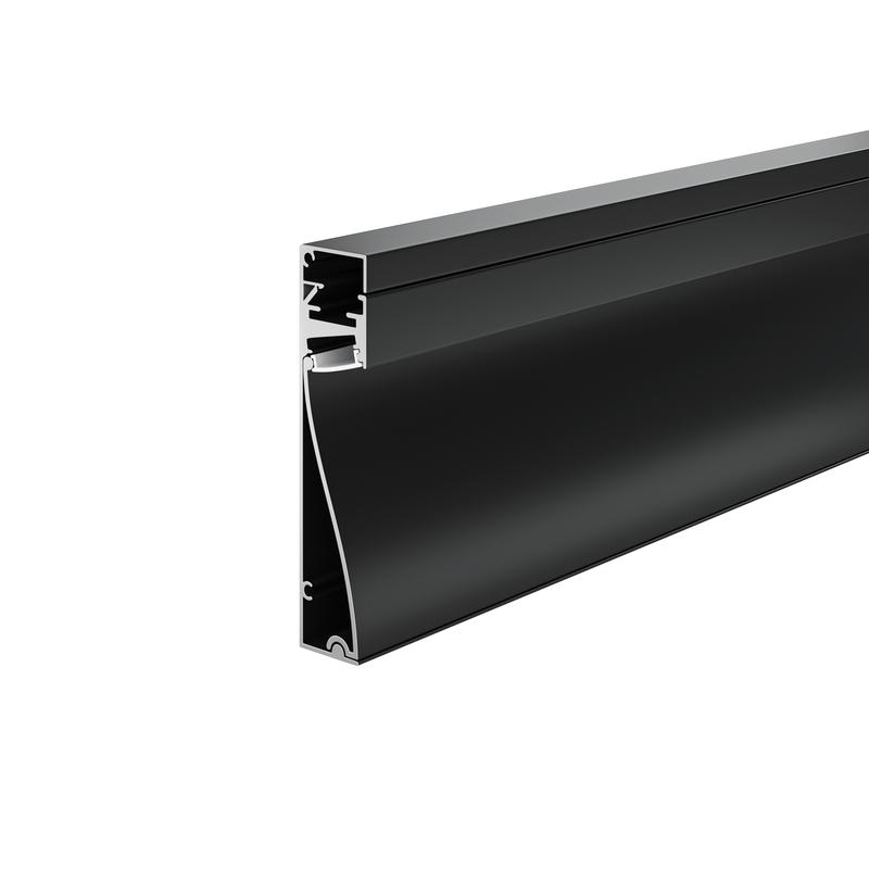 профиль алюминиевый плинтус с подсветокой 80х18 maytoni alm-8018-b-2m от BTSprom.by
