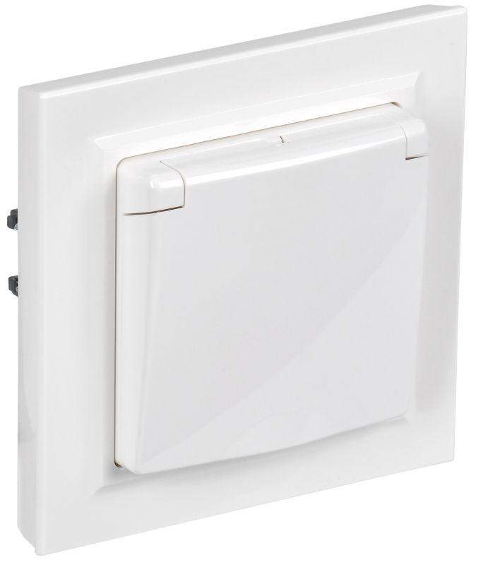 розетка с крышкой brite 16а ip44 рсбш10-3-44-брб механизм бел. в сб. iek br-r16-16-44-k01-f-pro от BTSprom.by