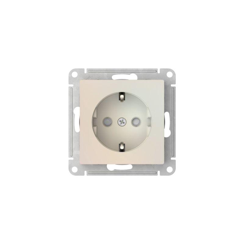  Розетка AtlasDesign 16А с заземл. защ. шторки быстрозажим. клем. механизм жемчуж. SE ATN000445S фото в каталоге от BTSprom.by