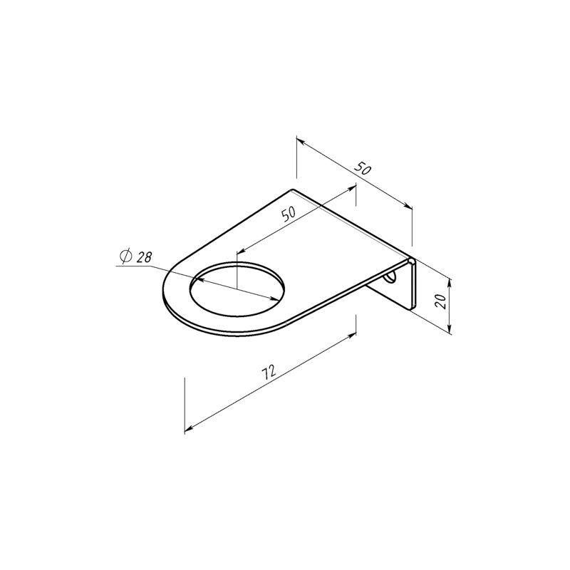  Держатель дозатора для жидкого мыла и шампуней на 1 флакон настенный черн. Rexant 38-0697 фото в каталоге от BTSprom.by