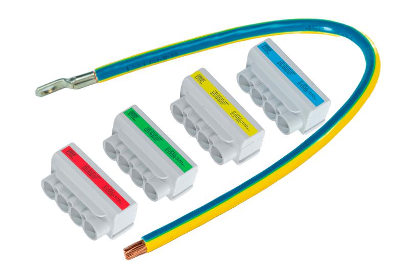 комплект клеммников кпо-50.4.4 ip23/33 (4хal 4х10-50/cu 4х1.5-35+cu 3х1.5-2.5) гринэнерго ge-kpo-50-4-4 от BTSprom.by