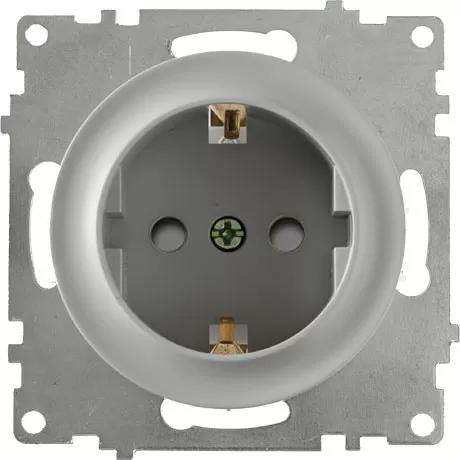 розетка 1-м сп florence 16а ip20 с заземл. защ. шторки винтов. клеммы механизм сер. (1e10101302) onekeyelectro 2172833 от BTSprom.by