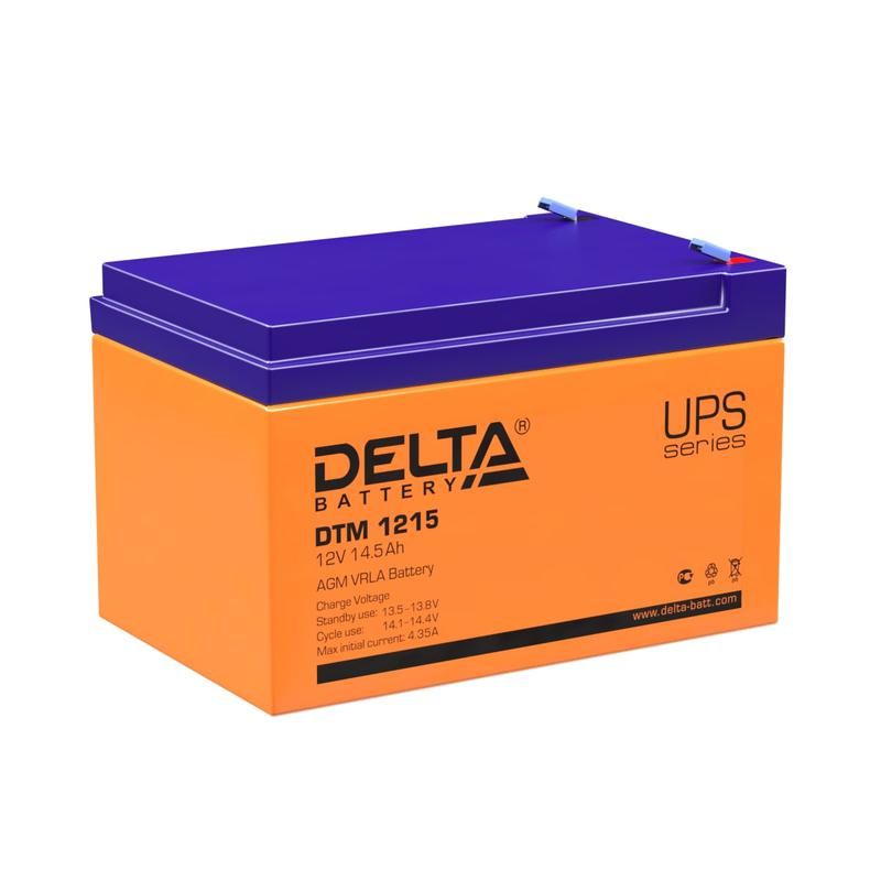 аккумулятор ups 12в 14.5а.ч dtm 1215 delta 4614010050011 от BTSprom.by