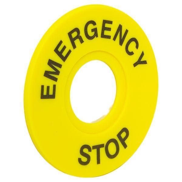 табличка для кнопок 22мм "emergency stop" ekf scep-es от BTSprom.by