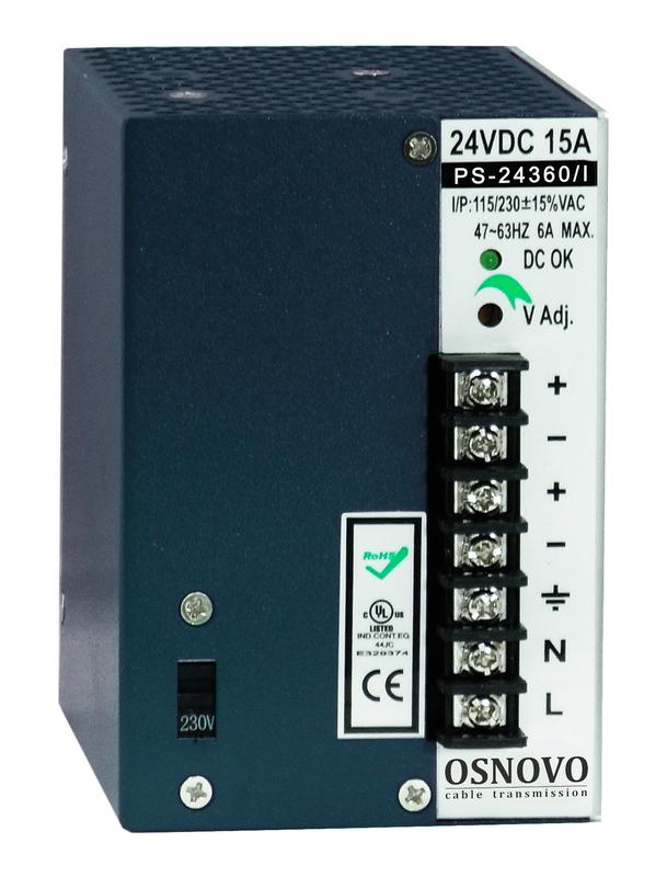 блок питания промышленный ps-24360/i 15а osnovo 11177 от BTSprom.by