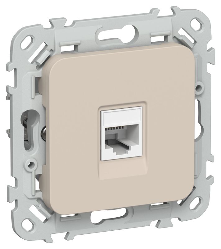 розетка компьютерная сп flite рк6-1-0-флл rj45 кат.6 utp механизм льняной iek fi-k12-2-k88 от BTSprom.by