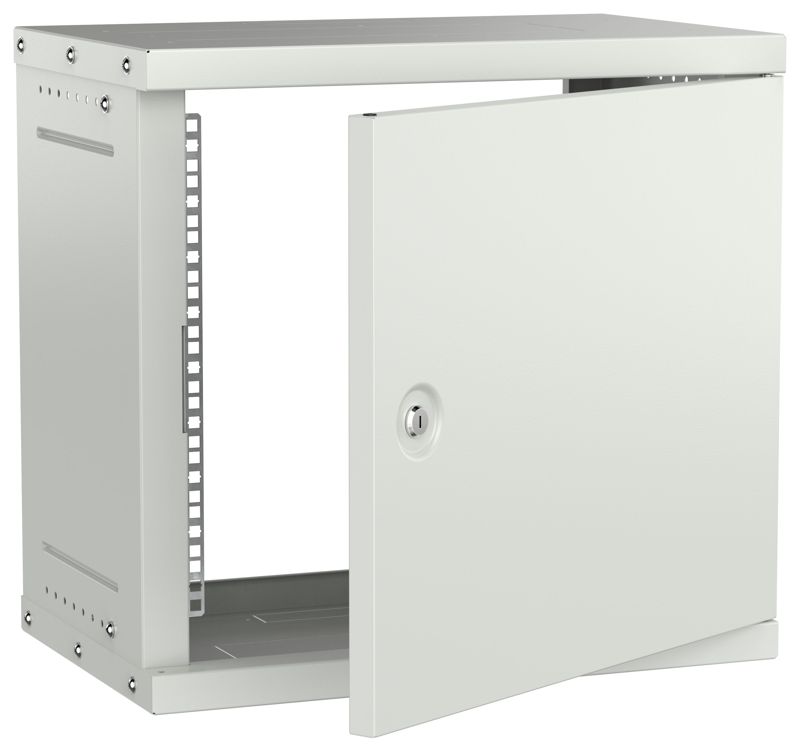шкаф настенный 9u 550х350мм дверь метал. сер. generica lwe3-09u53-mf-g от BTSprom.by