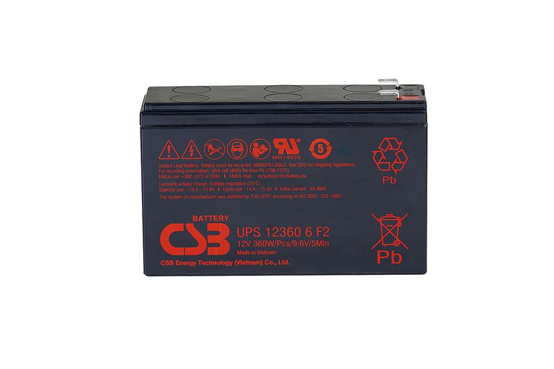 аккумулятор 12в 7.5а.ч csb ups123606 f2 csb от BTSprom.by