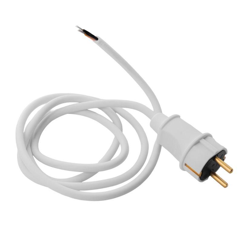 кабель сетевой sr-lr2a пвс3х1 с прямой евровилкой 3500вт 16а с заземл. 1.5м бел. volsten 15934 от BTSprom.by