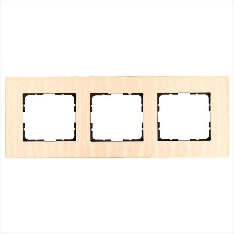 рамка 3-м g-metal метал. алюм. шампань champagne gold jasmart g1003ag от BTSprom.by