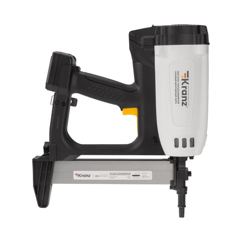  Пистолет монтажный газовый гвоздезабивной GN95 95Дж длина гвоздей 15-40мм d2.7-3мм KRANZ KR-16-1650 фото в каталоге от BTSprom.by