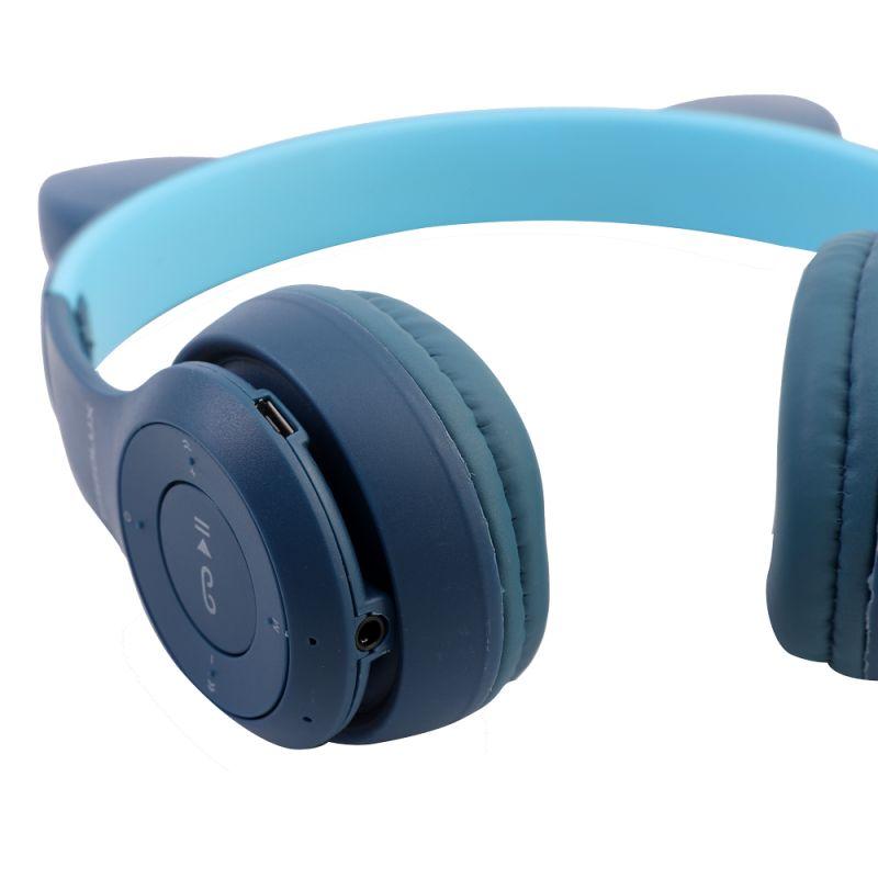  Наушники накладные беспроводные ELX-BTHP02-C06 FM MP3 микрофон ушки син. ERGOLUX 15458 фото в каталоге от BTSprom.by