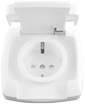  Розетка 1-м СП Рондо 16А IP44 250В с заземл. защ. шторки с крышкой бел. SchE RS16-126B-BI фото в каталоге от BTSprom.by