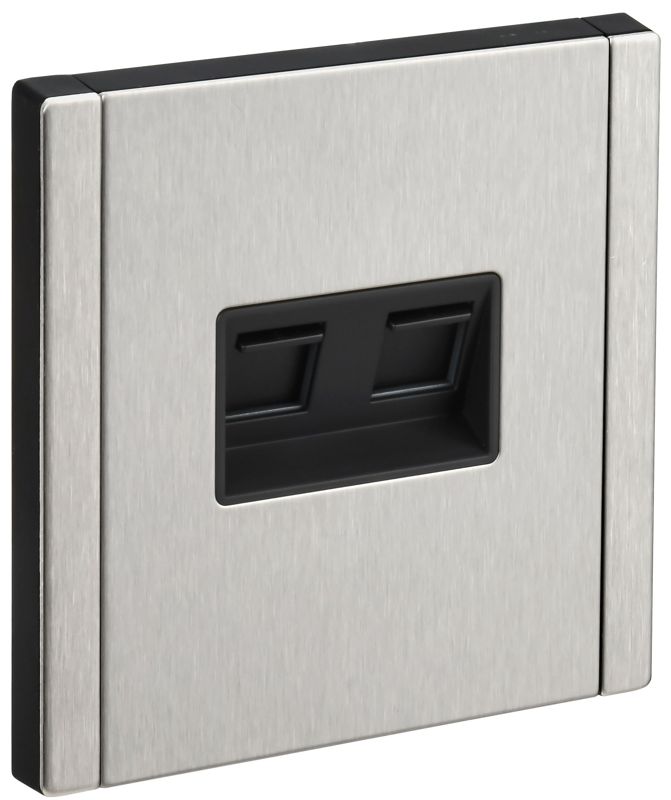 розетка компьютерная 2-м сп forte&piano fp733m rj45 кат.5e ip20 никель iek fp-k20-1-m-k50 от BTSprom.by