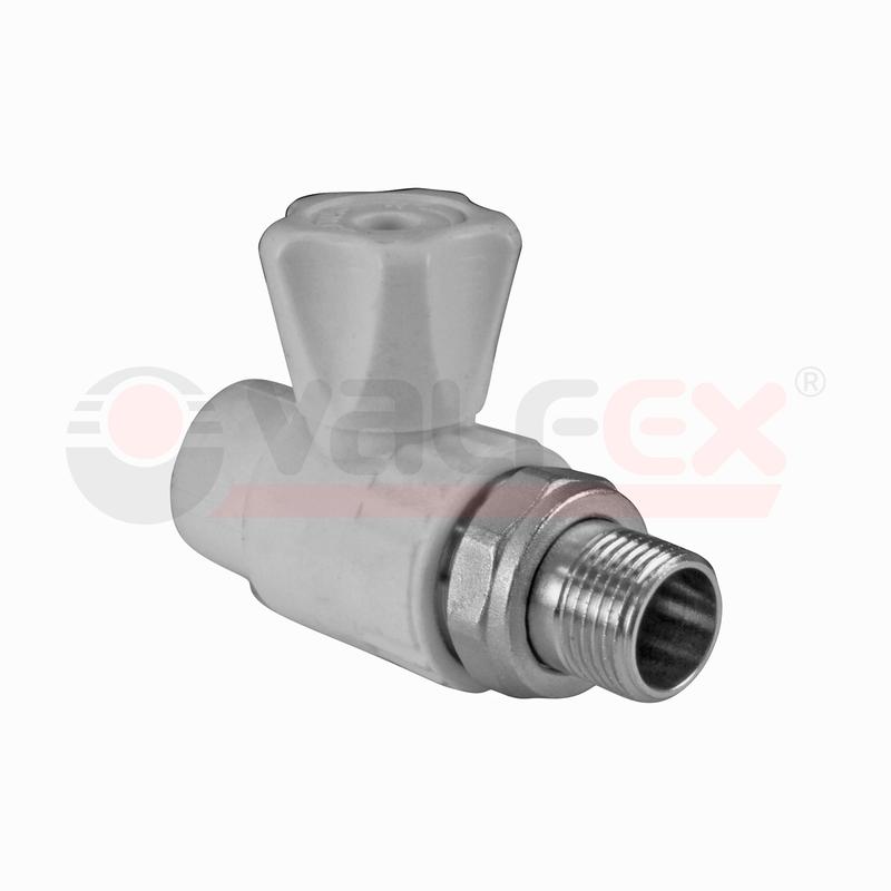 кран шаровой для радиатора прямой 25х3/4дюйм (50/10) сер. valfex 10149025г от BTSprom.by