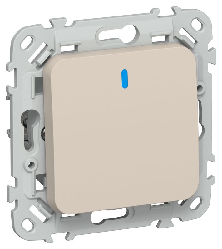 выключатель 1-кл. сп flite вс11-1-1-флл 10а с индикацией механизм льняной iek fi-v10-1-10-1-k88 от BTSprom.by