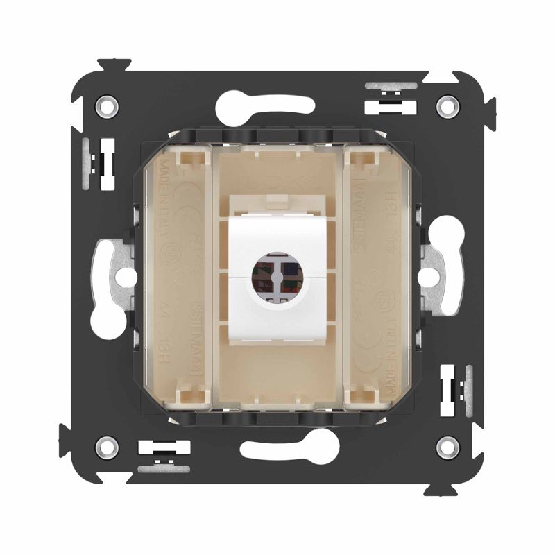  Розетка компьютерная 1-м СП Avanti "Ванильная дымка" RJ45 кат.6 без шторок механизм DKC 4405693 фото в каталоге от BTSprom.by