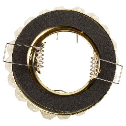  Светильник DK16 GD/WH декор "круглый с мелкими хрусталиками" зол./прозр. ЭРА C0043749 фото в каталоге от BTSprom.by