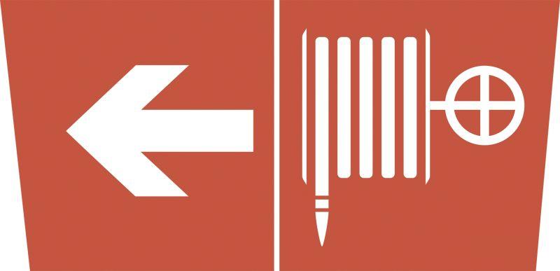 этикетка самоклеящаяся 200х60мм "пожарный кран/стрелка налево" dpa/dba info-dba-010 эра б0048462 от BTSprom.by