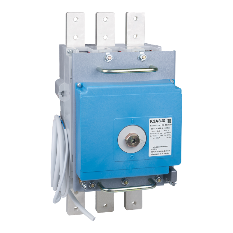 выключатель автоматический 3п 1000а 80ка ва56-41-301130 1000а 690ac пэ230ac ухл3 кэаз 293735 от BTSprom.by