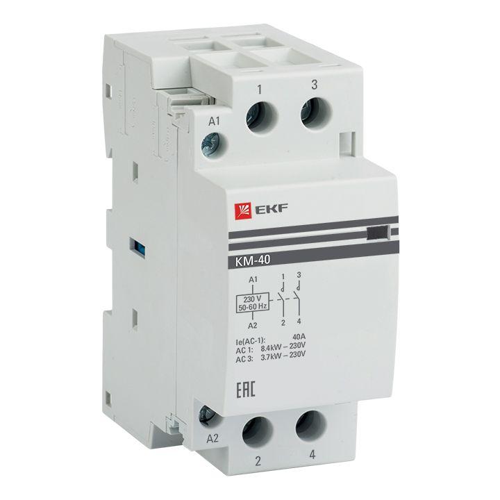 контактор модульный км 40а 2nо (2 мод.) ekf km-2-40-20 от BTSprom.by