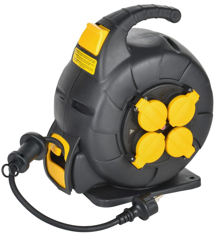 удлинитель на катушке twist 4х10м с заземл. с крышк. автосмотка 16а ip44 кг 3х1.5кв.мм ук10 2p+pe/10м 4 iek tw-kp27-16-04-10-44 от BTSprom.by