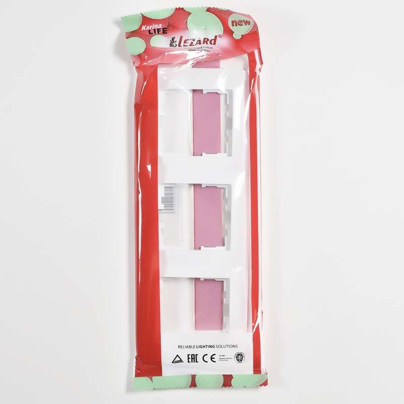  Рамка 3-м Karina Life вертикал. бел. LEZARD 708-0200-153 фото в каталоге от BTSprom.by