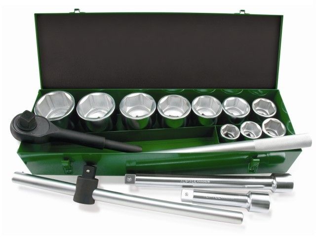 набор головок 1" 36-80мм 14предм. 6гр. метал.кейс toptul gcad1402 от BTSprom.by