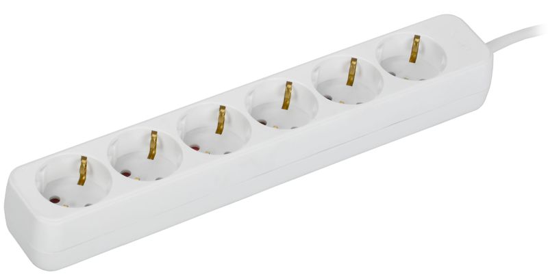 удлинитель 6х3м 10а у06 пвс 3х1 бел. uma iek um-yp10-10-06-03-z-k01 от BTSprom.by