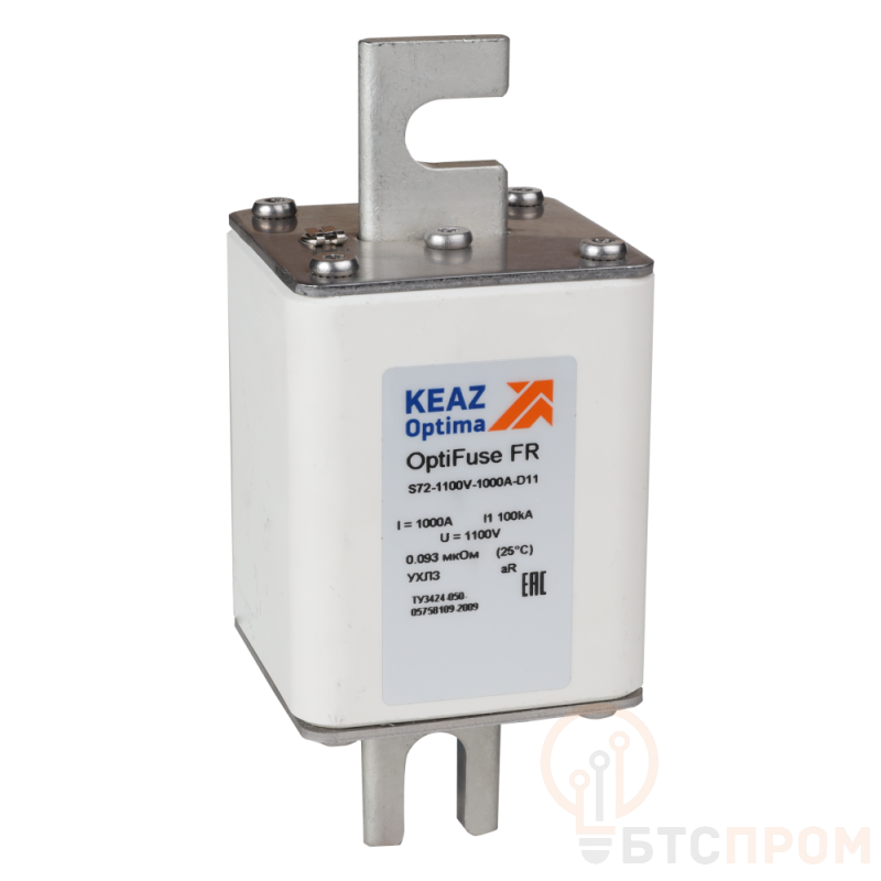 Предохранитель OptiFuse FR-S70-1250V-125A-D11 КЭАЗ 347693 фото в каталоге от BTSprom.by  Предохранитель OptiFuse FR-S70-1250V-125A-D11 КЭАЗ 347693 фото в каталоге от BTSprom.by