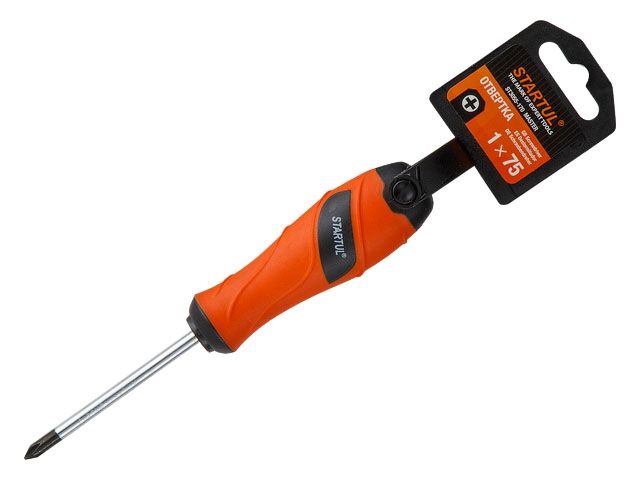 отвертка "+" №1  75мм ph startul master (st3055-170) (крестовая phillips) st3055-170 от BTSprom.by