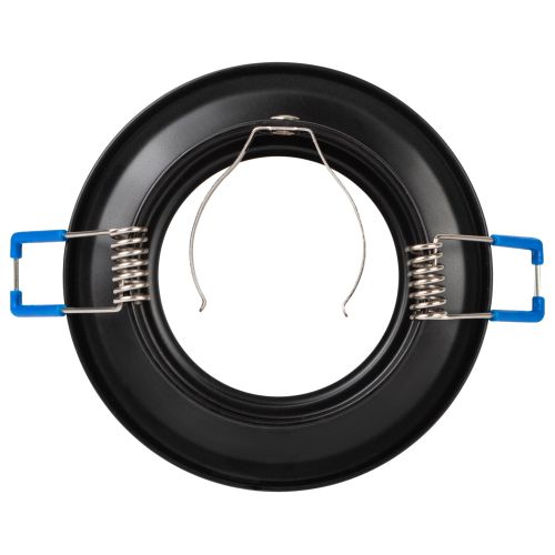  Светильник алюминиевый KL107 BK/SL MR16 GU5.3 встраив. черн. серебро Эра Б0061098 фото в каталоге от BTSprom.by