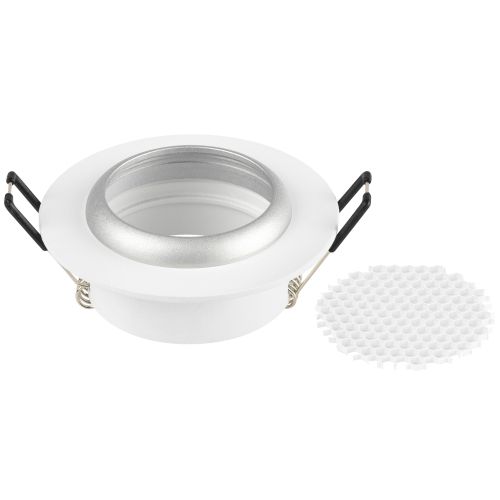  Светильник KL109 MR16 GU5.3 встраив. алюм. WH/SL бел./серебро матов. ЭРА Б0061829 фото в каталоге от BTSprom.by