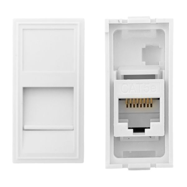  Розетка компьютерная 1мод. RJ45 кат.5E EKF E1MK015E-135-10 фото в каталоге от BTSprom.by