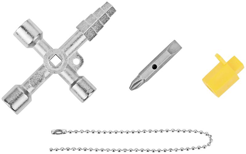  Ключ универсальный для электрошкафов 5в1 двусторон. CrV бита PH2/SL7 FIT 60107 фото в каталоге от BTSprom.by