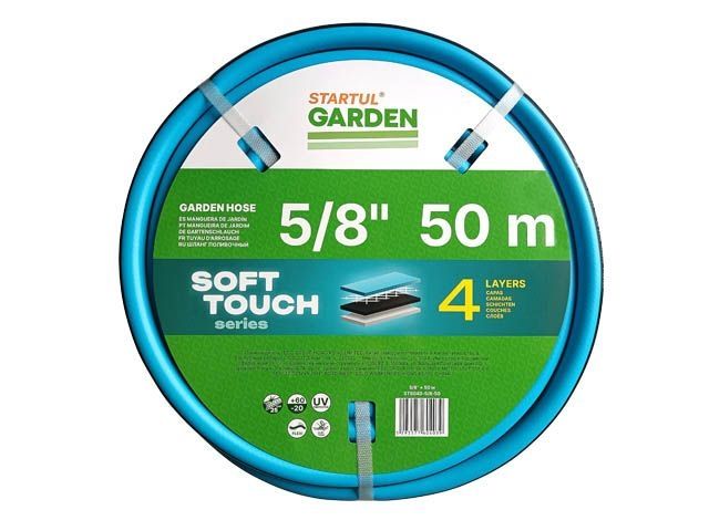 шланг поливочный 5/8" 50м startul garden soft touch (st6040-5/8-50) (4 слоя) st6040-5/8-50 от BTSprom.by
