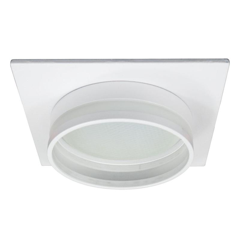 светильник потолочный встраиваемый 15вт 230в gx53 бел. квадрат без лампы dl503 luna feron 51091 от BTSprom.by