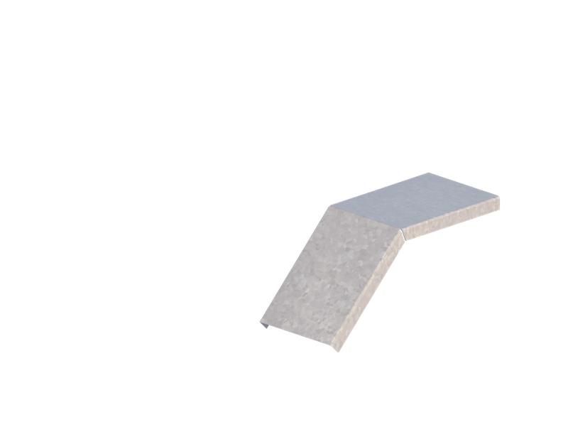 Крышка для угла внешнего 45град. осн.100 сталь 0.7мм ЛМсК-45Н цУТ2.5 оцинк. СОЭМИ Н0122460112 от BTSprom.by