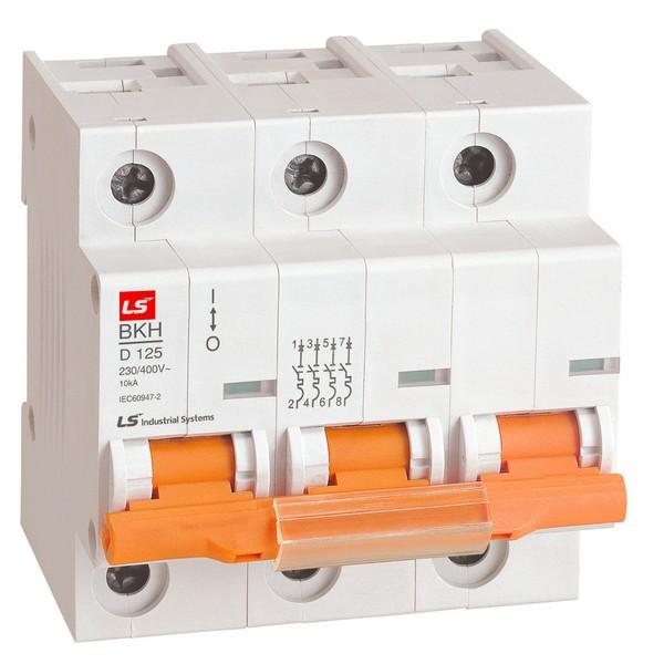 выключатель автоматический модульный 3п c 63а 10ка bkh ls electric 061301938b от BTSprom.by